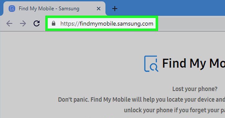 Using Samsung's Find My Mobile Tool